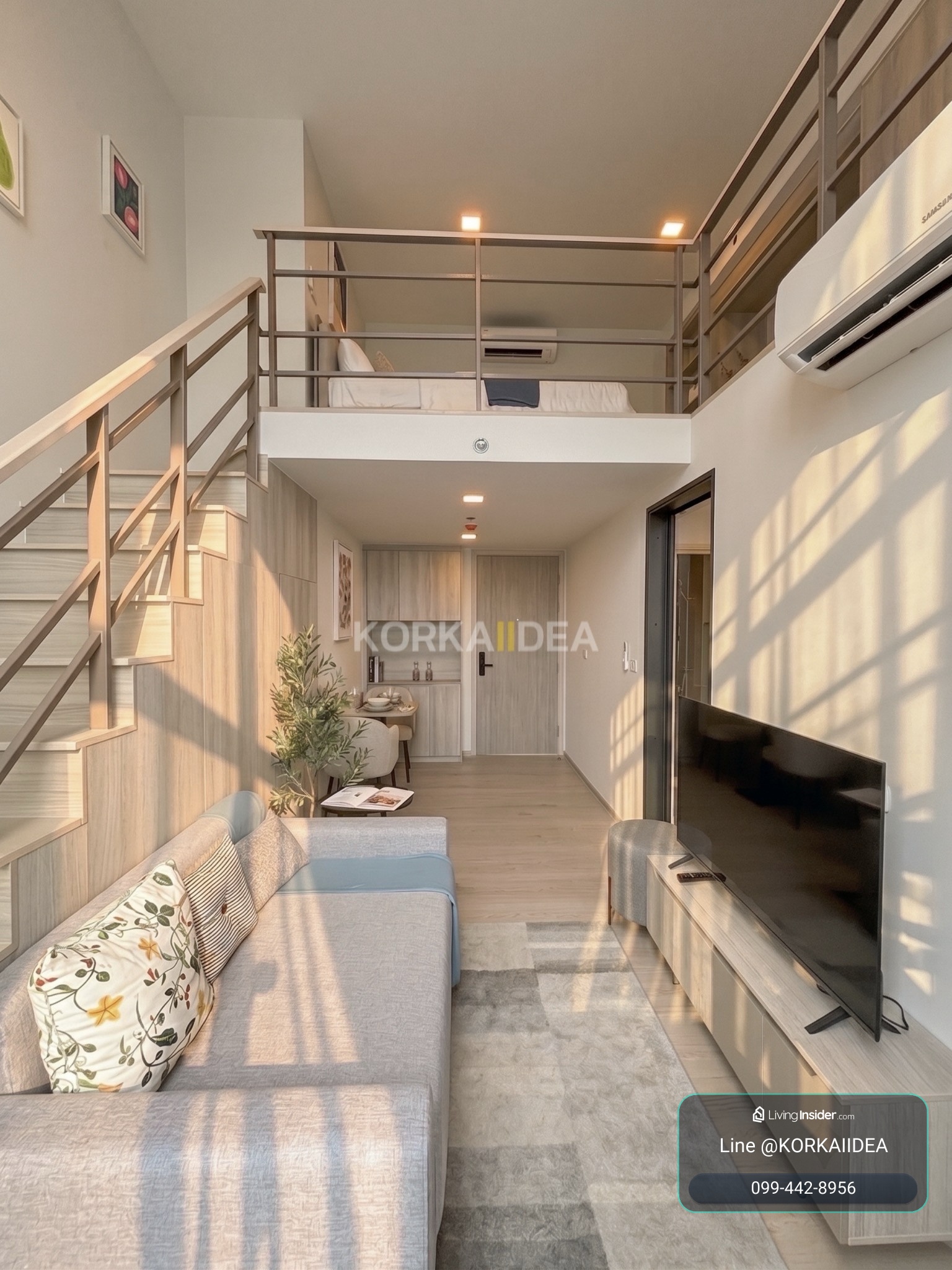 ปล่อยเช่าห้องใหม่ Cobe เกษตร ศรีปทุม Studio high ceiling พื้นที่ 39.48 ตร.ม ชั้นล่าง 26.6 ตร.ม ชั้นบน 12.88 ตร.ม วิวด้านหลัง มีไม่กี่ห้องในโครงการ – รูปที่ 3