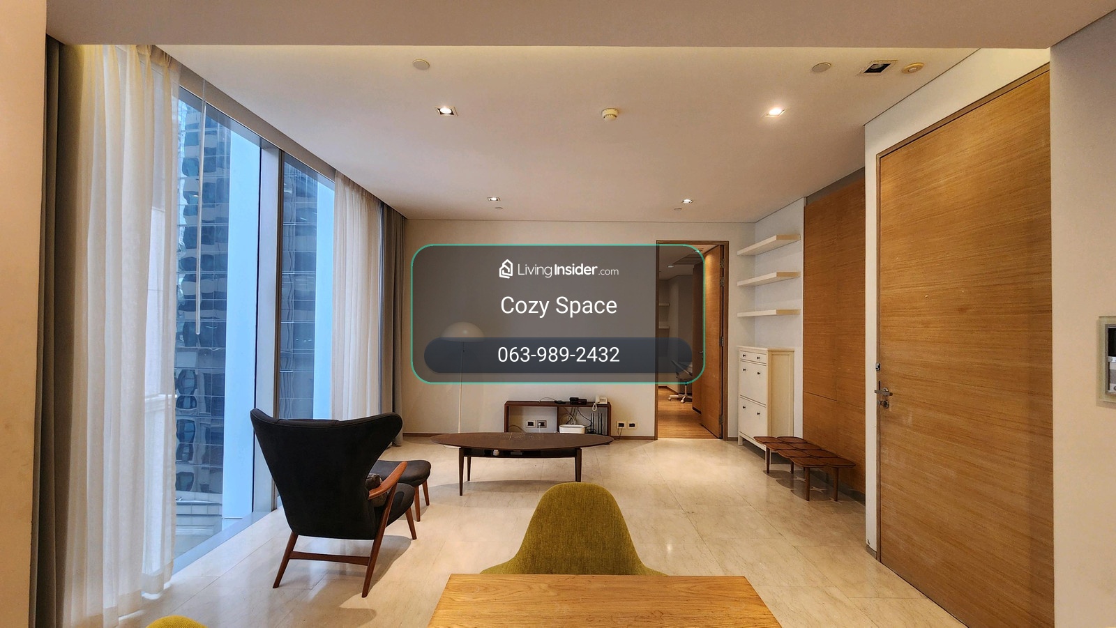Saladaeng Residences | ให้เช่า 1 ห้องนอน หน้ากว้าง น่าอยู่ กระจกสูง ราคาดี เรียบๆ เหมาะกับคนของเยอะ – รูปที่ 4