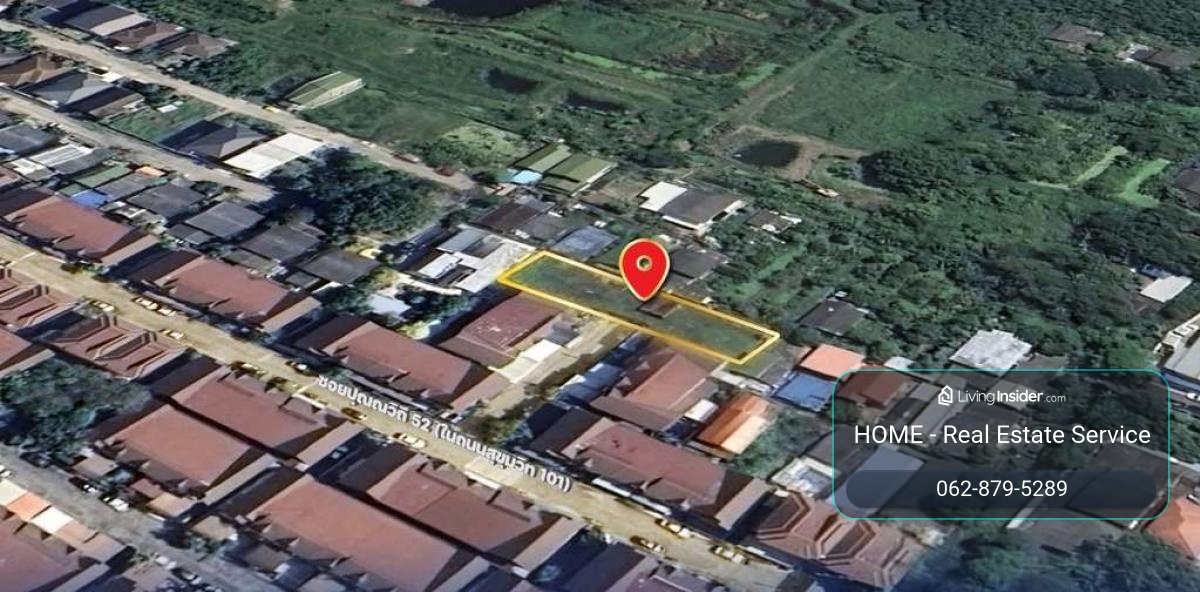 Beautiful plot of land, prime location zone, selling for the appraised price! 🔥 Land plot of 159 square wah, Soi Punnavithi 52 / 159 Square Wa (FOR SALE) GNG195 – รูปที่ 3