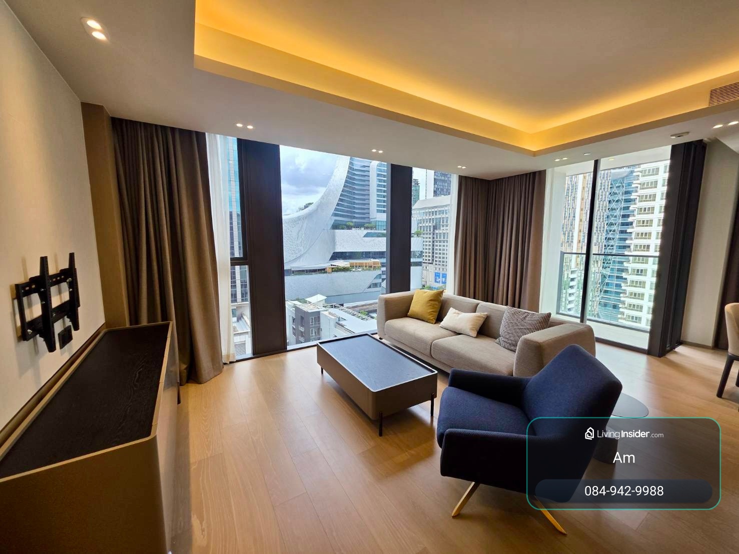 Tonson One Residence: 2bed 2.5bath 118.44sqm 170,000/mth. Am: 0656199198 – รูปที่ 2