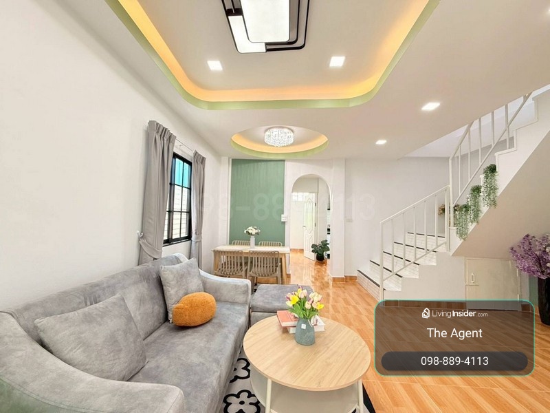 2-story townhouse for sale, Amornsap Village, Liap Waree 25, area 24.3 sq m, 4 bedrooms, 2 bathrooms, comfortable, ready to move in immediately. – รูปที่ 3