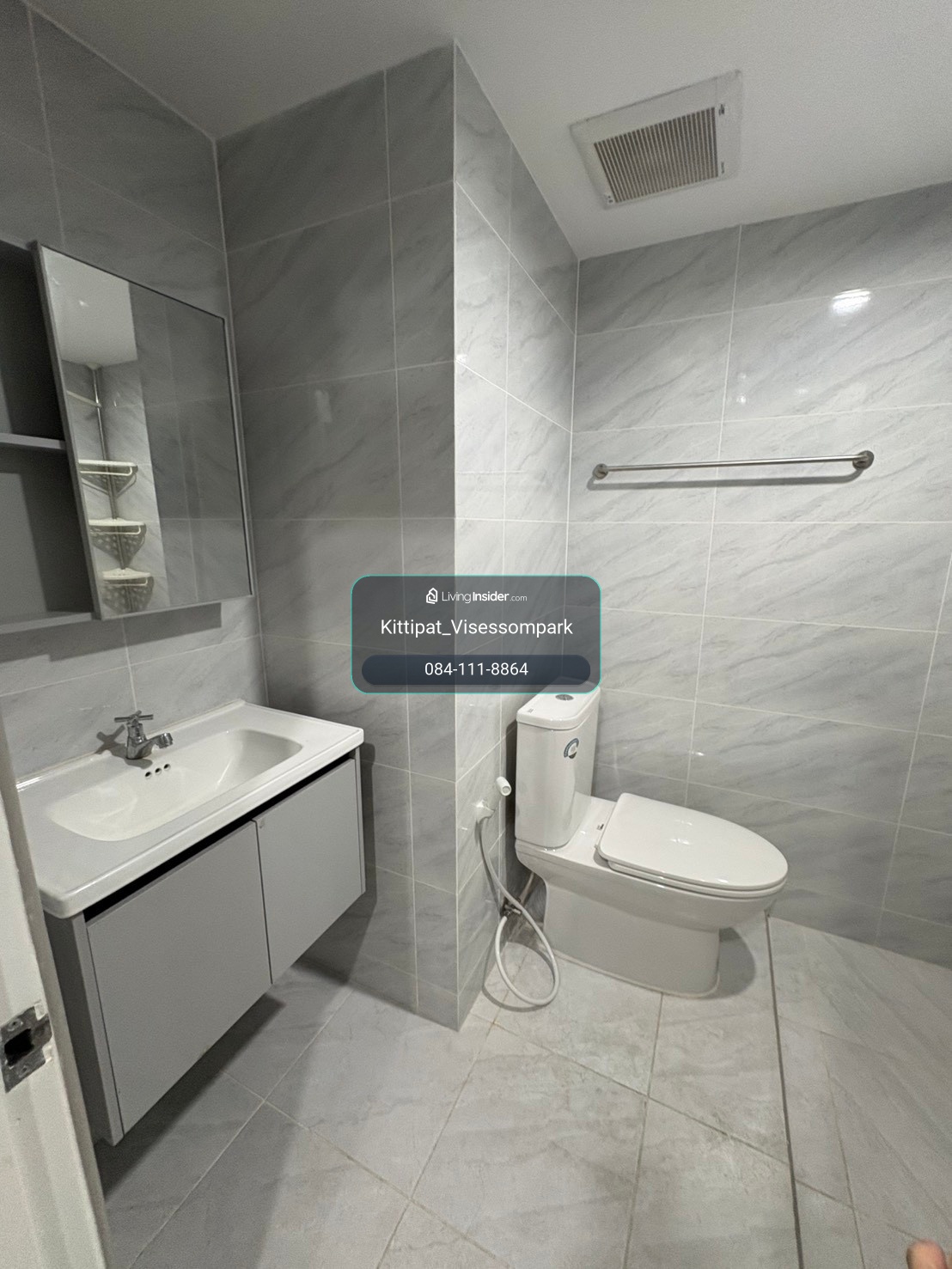Renovated ใหม่  35.00 ตร.ม. ชั้น 19 18,000 บาท เครื่องใช้ไฟฟ้าครบ  ❤️💚 – รูปที่ 4