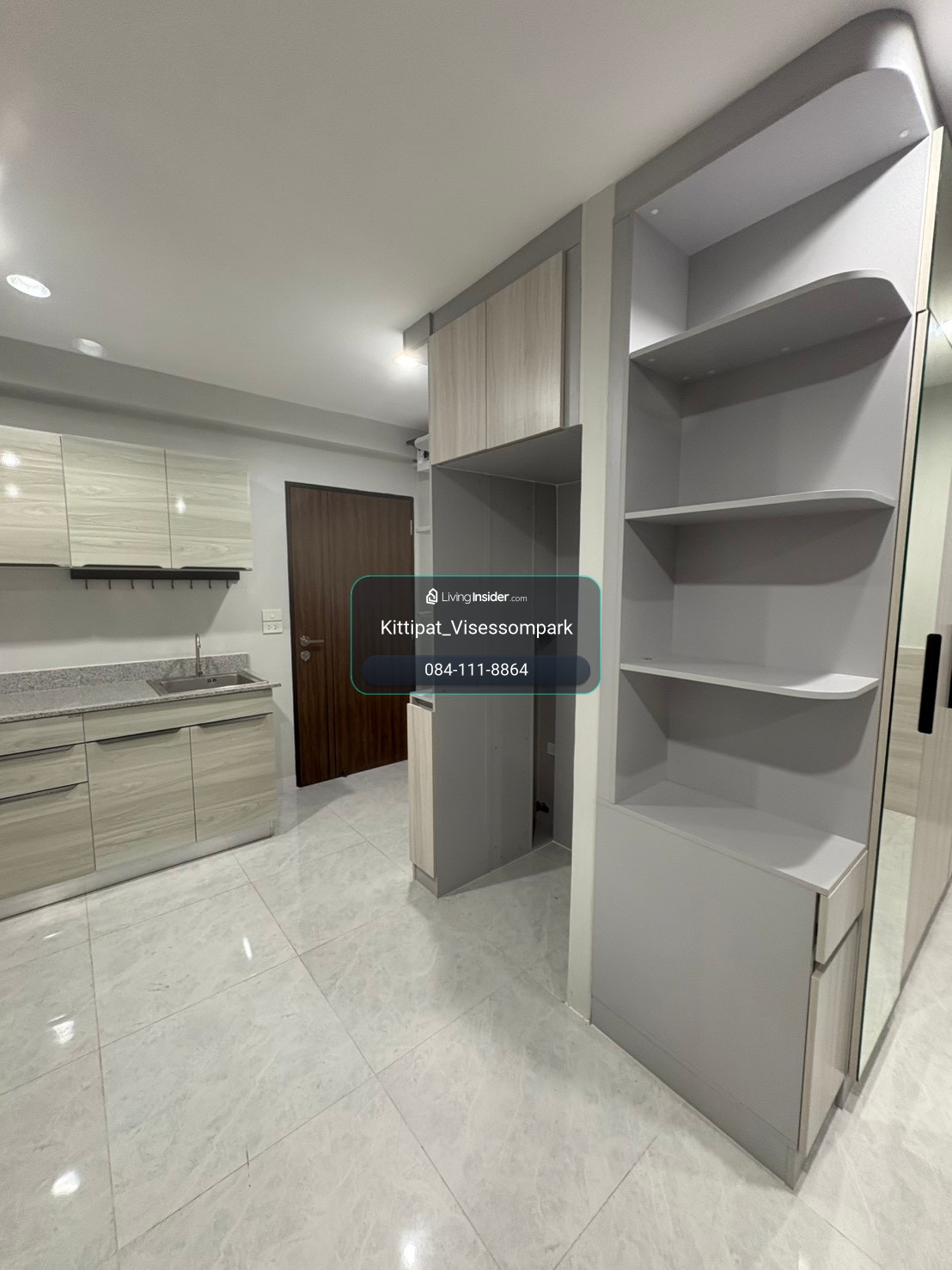Renovated ใหม่  35.00 ตร.ม. ชั้น 19 18,000 บาท เครื่องใช้ไฟฟ้าครบ  ❤️💚 – รูปที่ 3