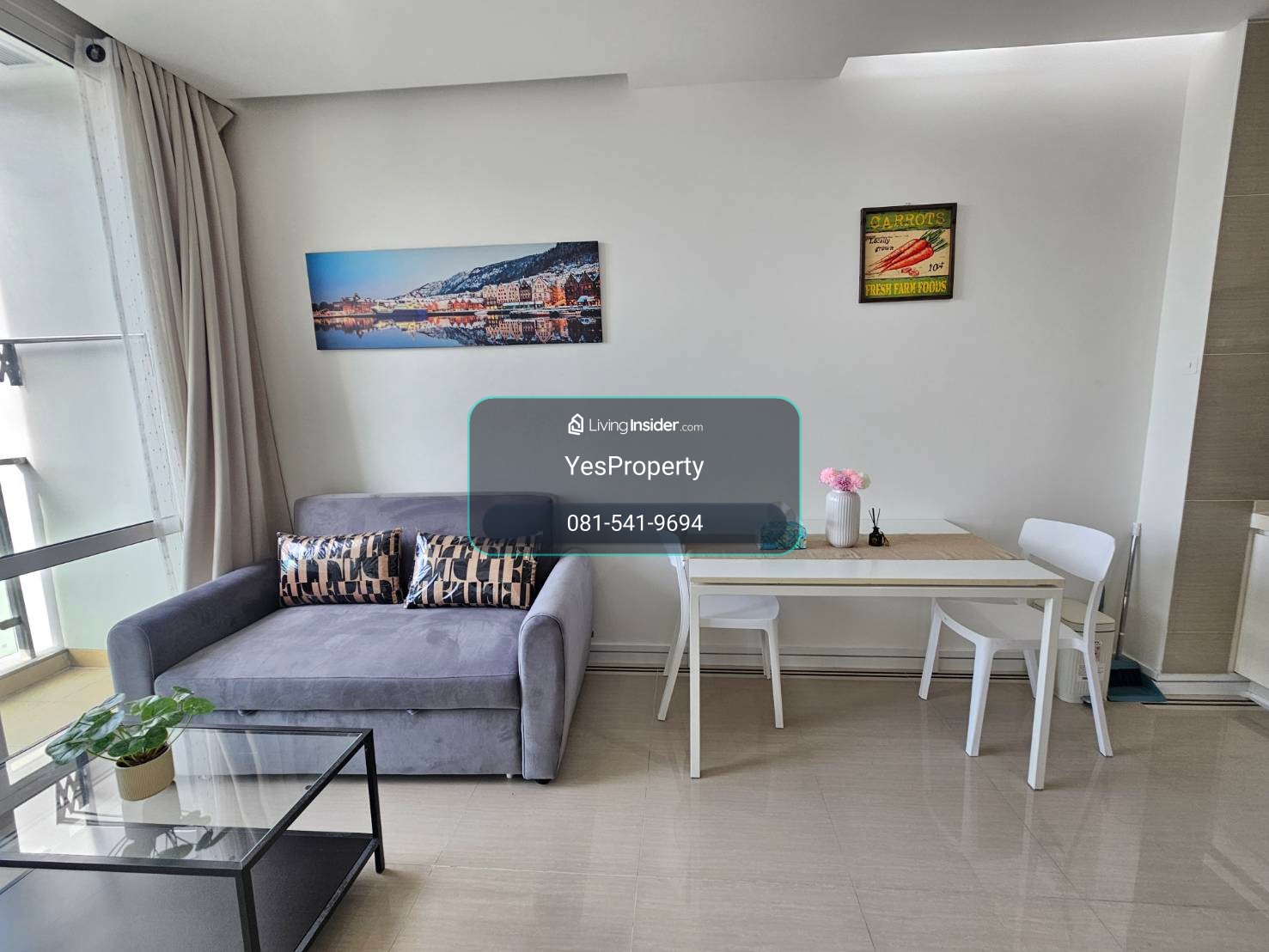 ห้องทาสีใหม่ เช่า 1 ห้องนอน 1 ห้องน้ำ ที. ซี. กรีน พระราม 9 | TC Green Rama9 – รูปที่ 2