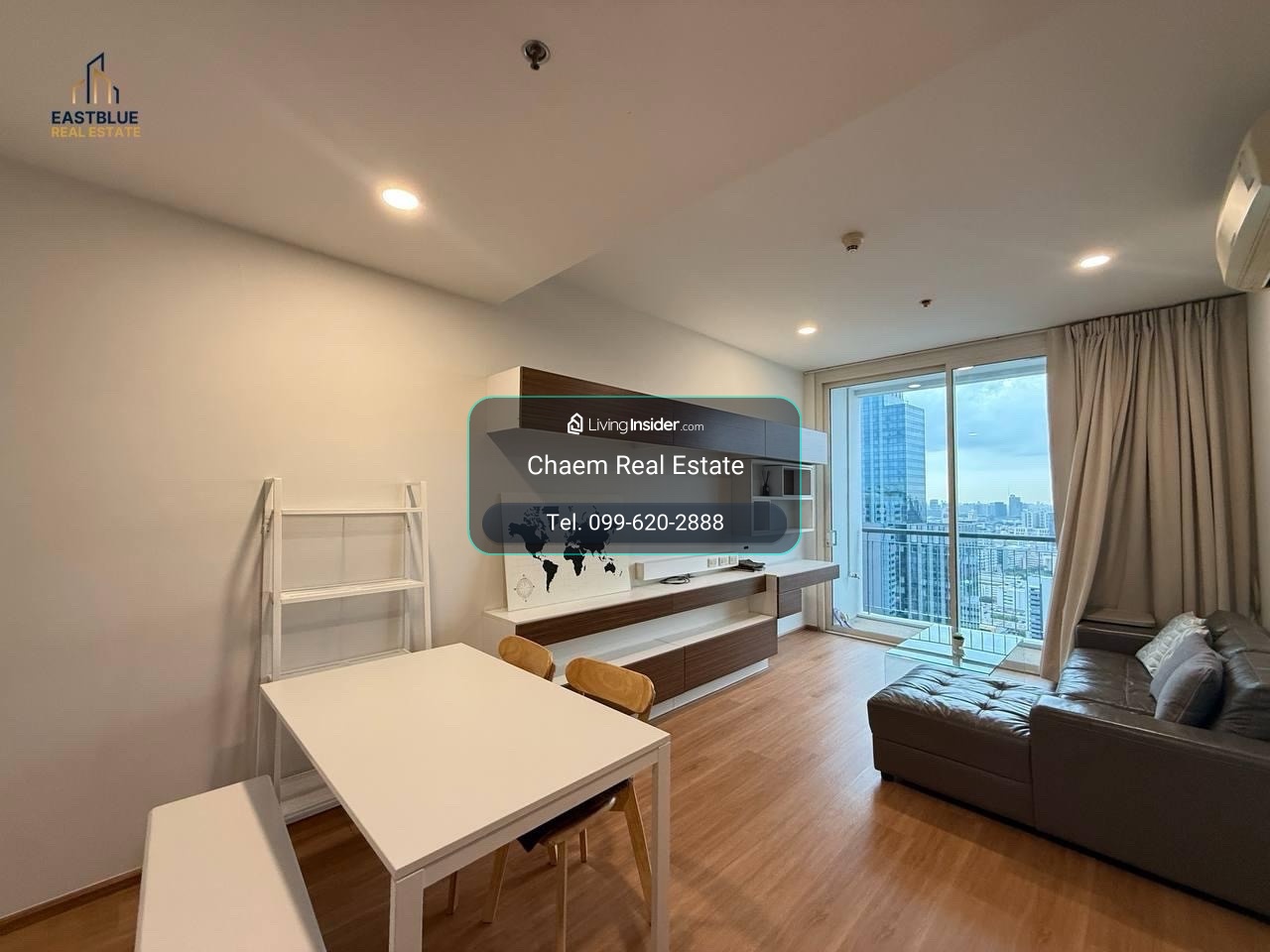 ***พร้อมเข้าอยู่*** ให้เช่าด่วน 1bed1bath ชั้นสูง ระเบียงกว้าง | สนใจ ติดต่อเซลล์ประจำโครงการ K. เฌอ 099-620-2888 – รูปที่ 2