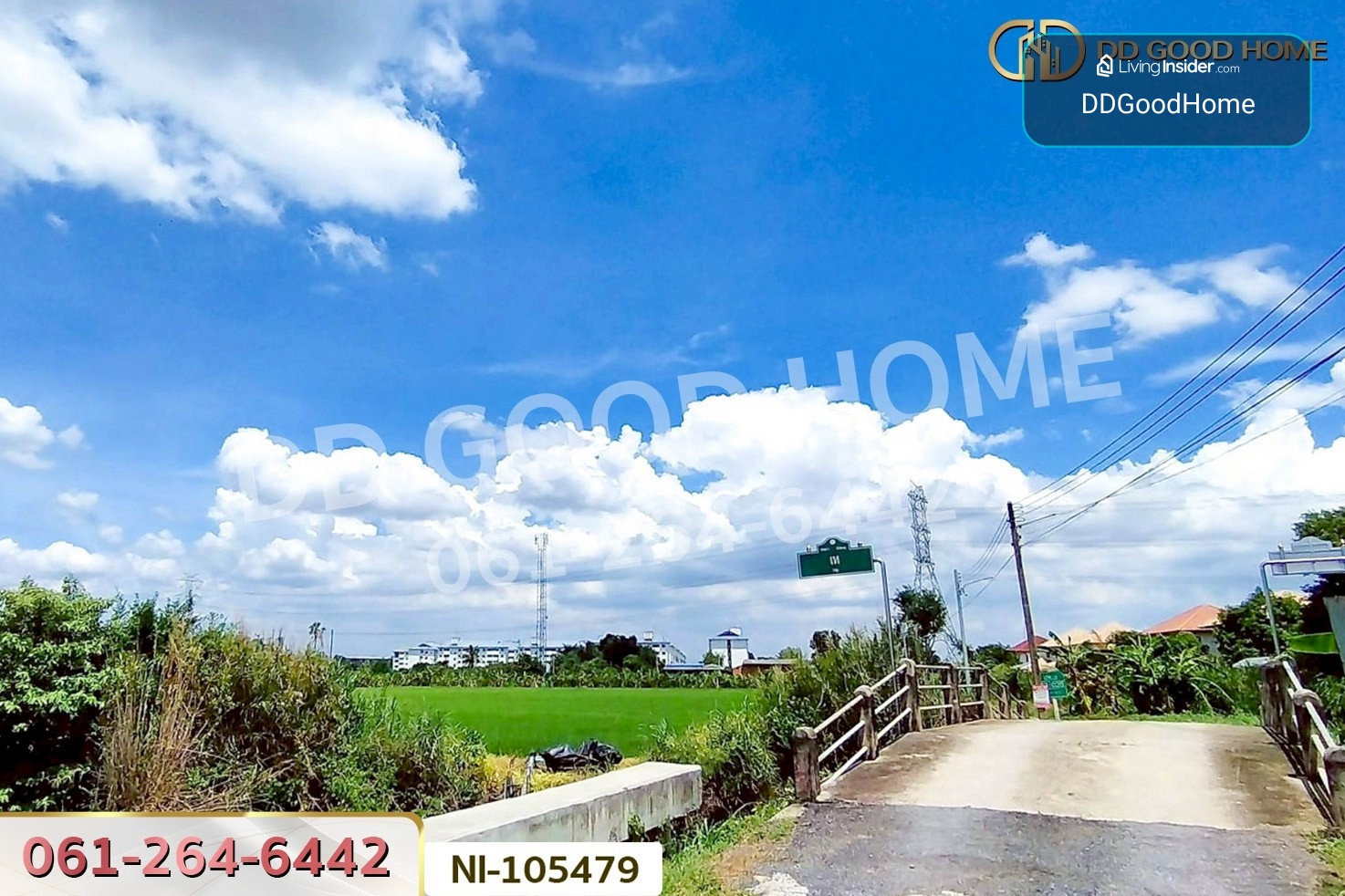 Land for sale in Bang Khu Wat, next to Khlong Nam Daeng, 1 rai 226.7 sq.w., NI-105479 – รูปที่ 3