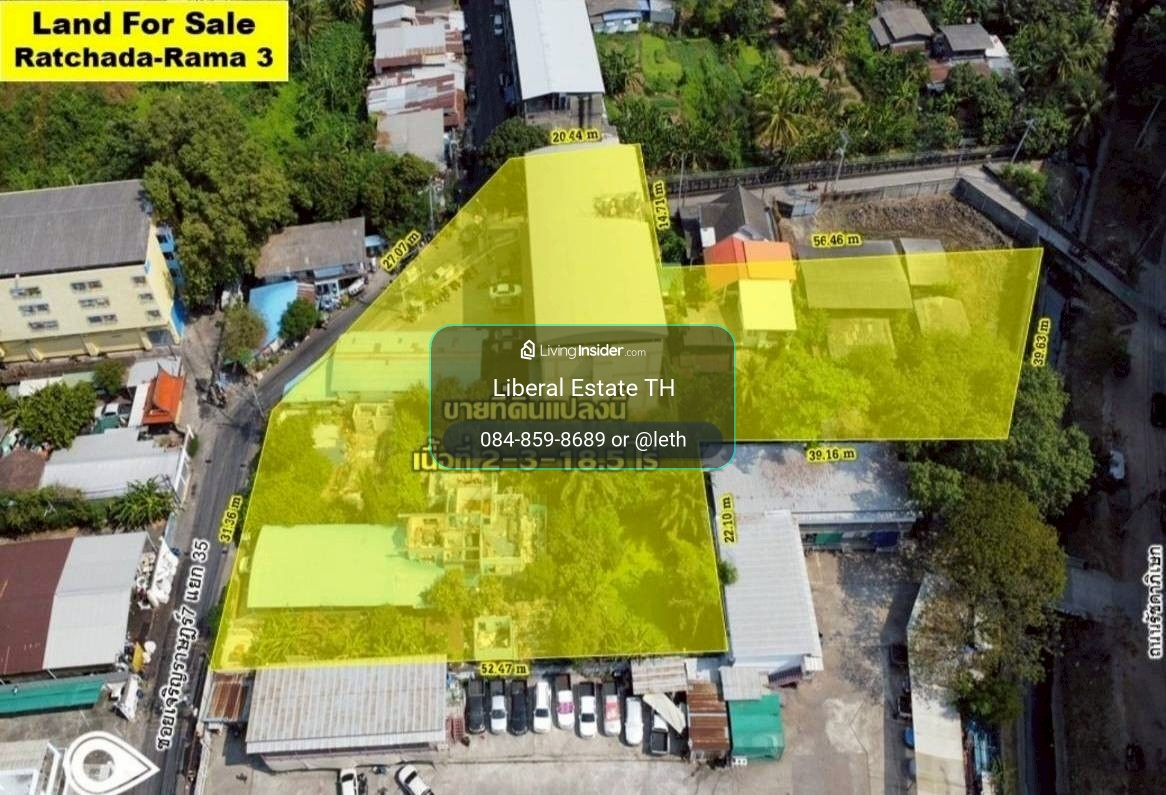 LTH15903OP - Prime Development Land for Sale Rama 3 | 1,118.5 sq.w. | 380.29 MB | Near BRT Wat Dan – รูปที่ 3