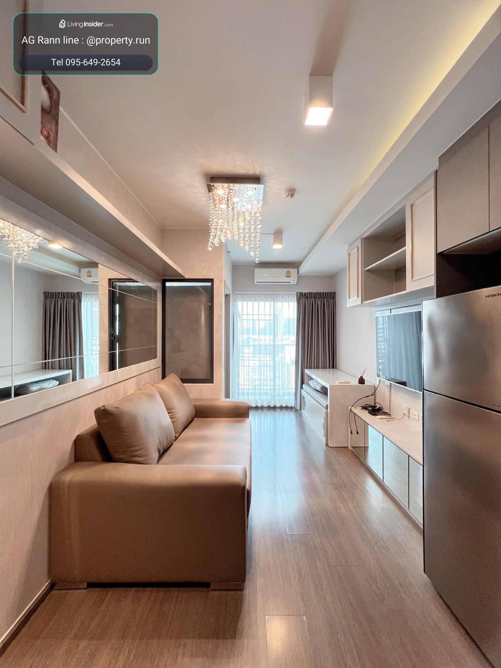 ให้เช่าห้องสวยมากคอนโดติดรถไฟฟ้า 2 Station Ekkamai  IDEO Sukhumvit 93 ห้องสวย 1 นอน มีอ่าง  For rent 18 ,000 Bath   – รูปที่ 2