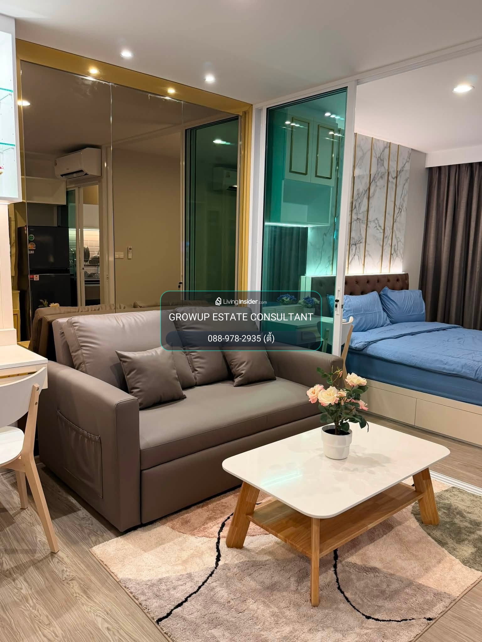 K-7166 🔥🔥 ห้องสวย รีโนเวทใหม่ ตกแต่งสวยหรู พร้อมอยู่ ชั้นสูง  ให้เช่า !!  คอนโด Regent บางนา วิวบางกระเจ้า – รูปที่ 2