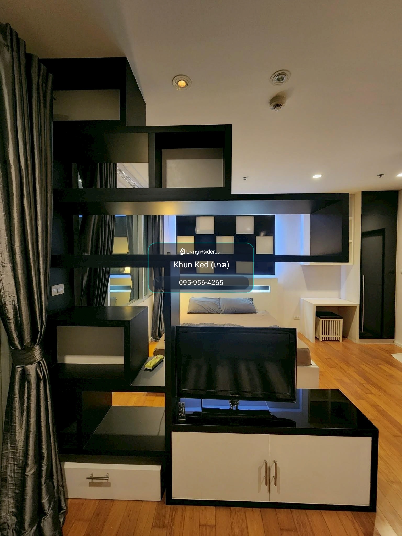 (FOR RENT) คอนโด Villa Sathorn ห้องสวยตกแต่งสไตล์ Black & White ห้องสตูดิโอ 43.5 ตร.ม. ชั้นสูง วิวแม่น้ำ เฟอร์+เครื่องใช้ไฟฟ้าครบ ชั้นสูง วิวไม่บล็อก ㅡ ติด🚆BTS กรุงธนบุรี – รูปที่ 4