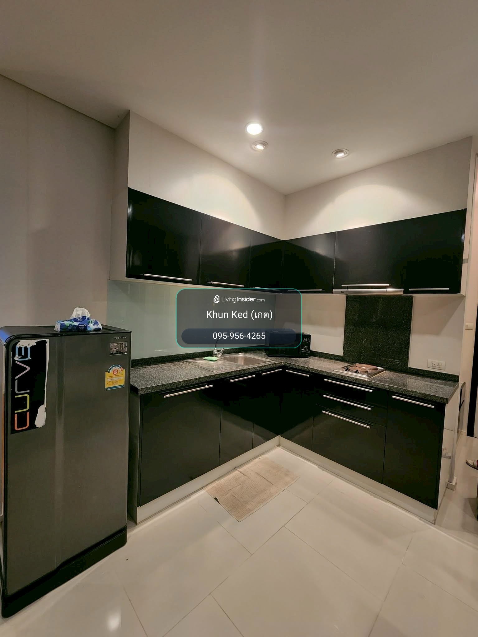 (FOR RENT) คอนโด Villa Sathorn ห้องสวยตกแต่งสไตล์ Black & White ห้องสตูดิโอ 43.5 ตร.ม. ชั้นสูง วิวแม่น้ำ เฟอร์+เครื่องใช้ไฟฟ้าครบ ชั้นสูง วิวไม่บล็อก ㅡ ติด🚆BTS กรุงธนบุรี – รูปที่ 3
