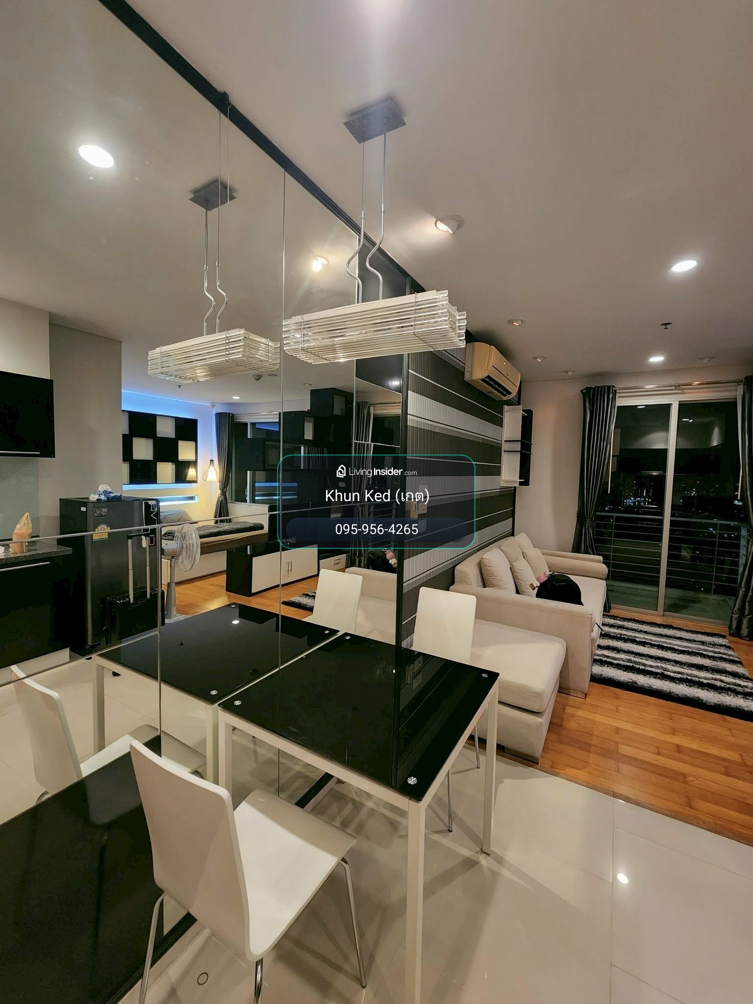 (FOR RENT) คอนโด Villa Sathorn ห้องสวยตกแต่งสไตล์ Black & White ห้องสตูดิโอ 43.5 ตร.ม. ชั้นสูง วิวแม่น้ำ เฟอร์+เครื่องใช้ไฟฟ้าครบ ชั้นสูง วิวไม่บล็อก ㅡ ติด🚆BTS กรุงธนบุรี – รูปที่ 2