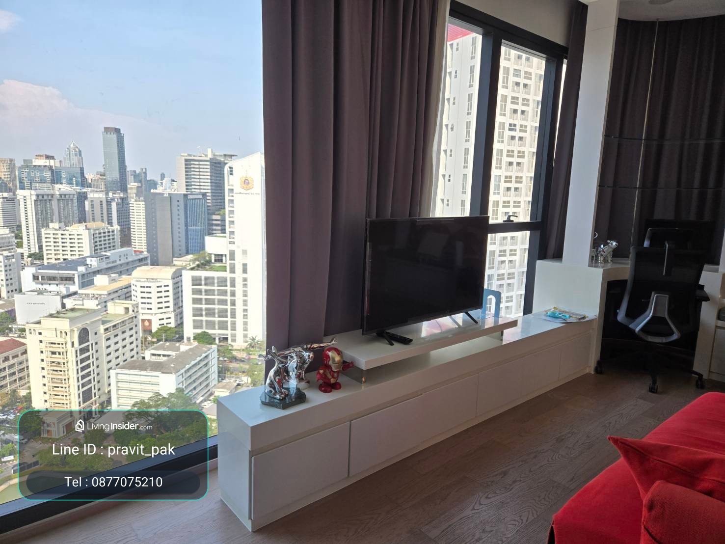 ให้เช่า Ashton Chula Silom 2 ห้องนอน 2 น้ำ 2 ที่จอดรถ ชั้นสูง ห้องพร้อมอยู่ 0877075210 Boy – รูปที่ 4