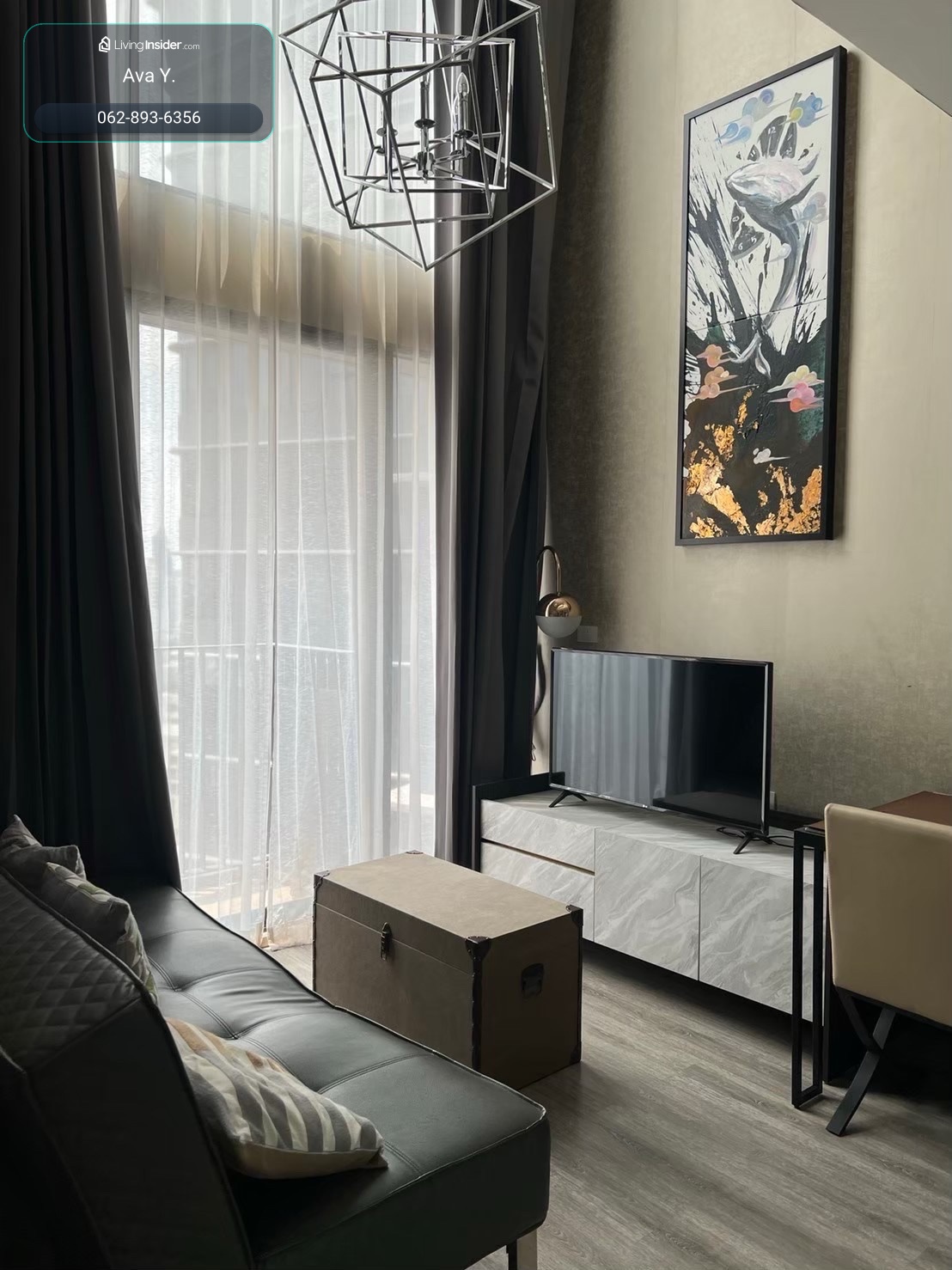 Condo For Rent🏠IDEO MOBI ASOKE 35sqm 32floor 🔷Room Duplex – รูปที่ 2