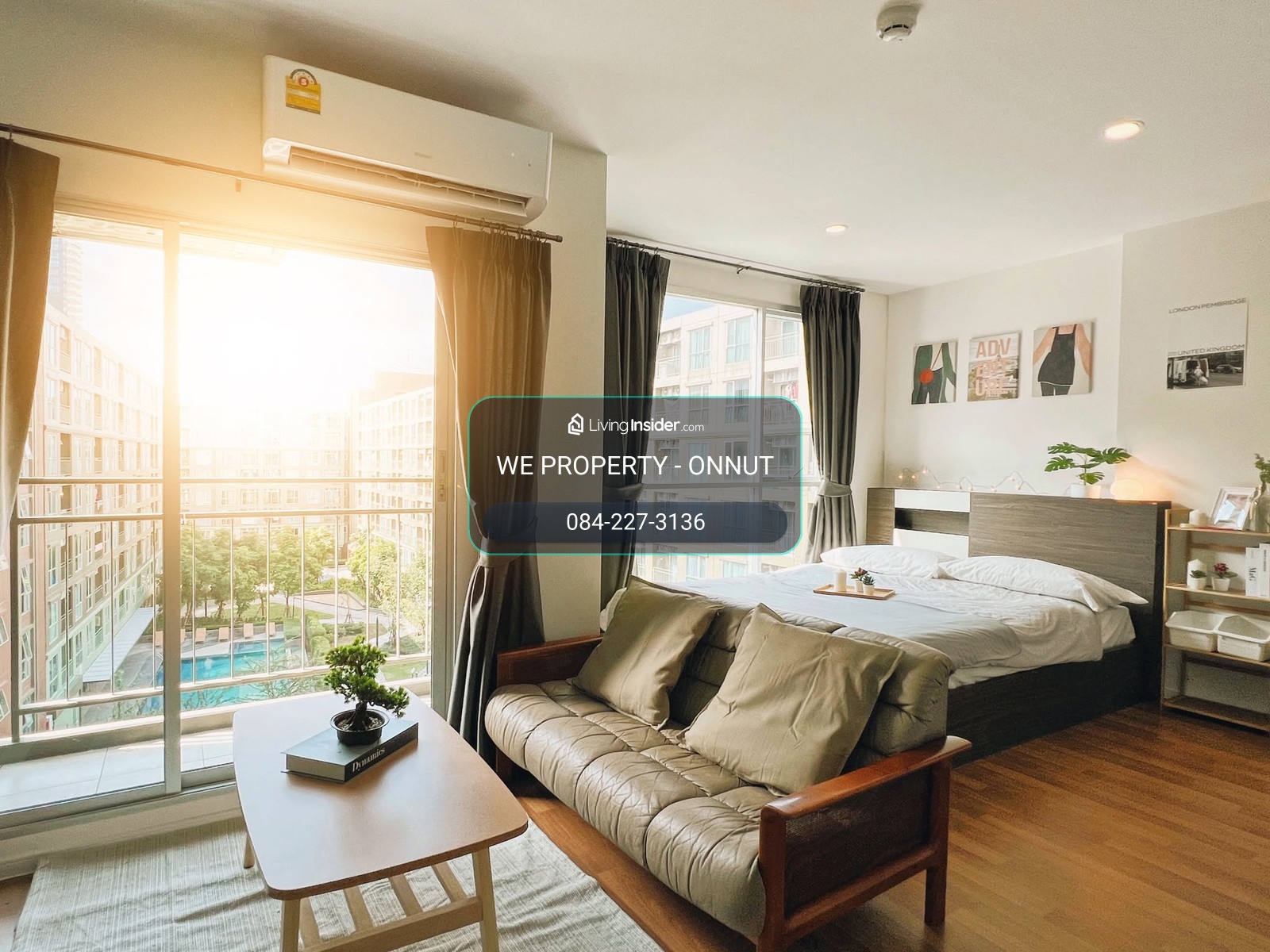 Pool & garden view Beautiful room, good price!!⭐️Lumpini Place Bangna KM.3 (Lumpini Place Bangna KM.3) – รูปที่ 4