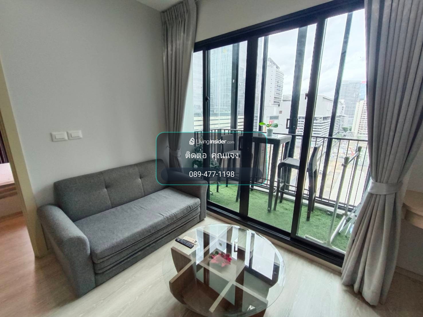 Room for rent  Condolette Midst Rama 9, 12th floor, City View, opposite Unilever building, near MRT Rama 9. – รูปที่ 4