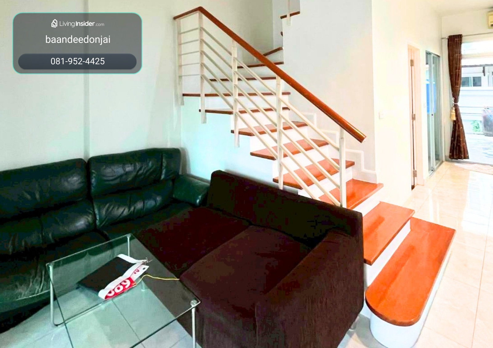 Townhome for rent Baan Klang Muang Sathorn-Taksin 1 (23 sq m.) 3 bedrooms, 3 bathrooms, near BTS Wutthakat. – รูปที่ 2