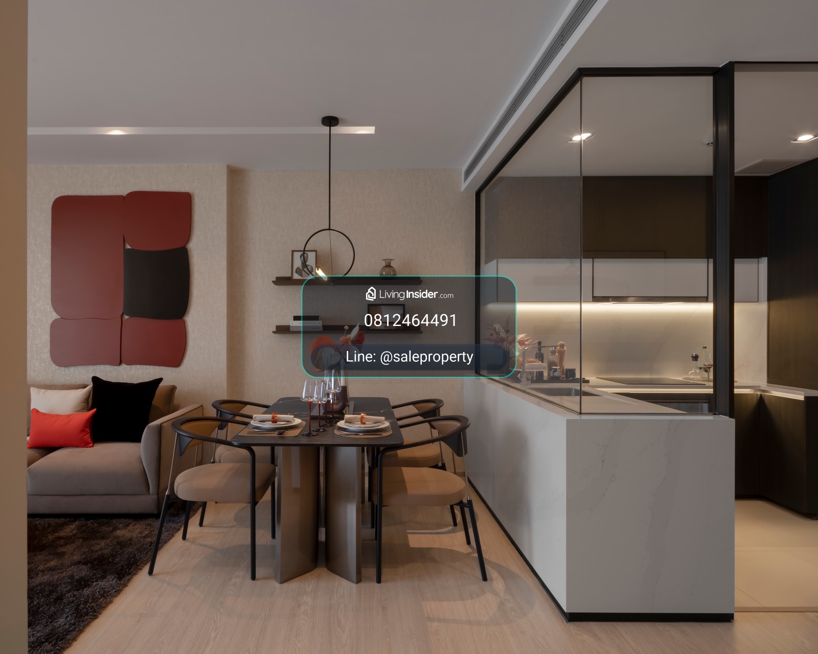 The Room Sukhumvit 38, project price, fully furnished, free expenses, 2 bedrooms, 79 sq m. – รูปที่ 3