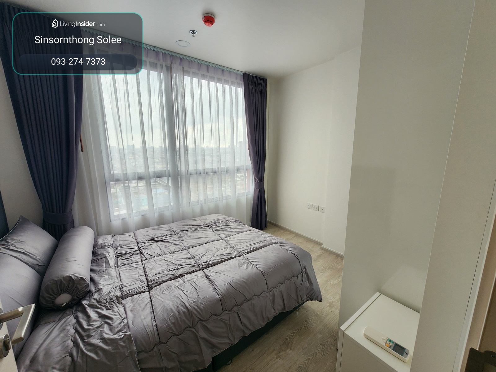 **Beautiful room now available, top floor, south direction, good wind, ceiling height 2.65 meters ** For rent, The Tree Charan 30, location Fai Chai-Siriraj, Sangkhomdee SN494. – รูปที่ 3