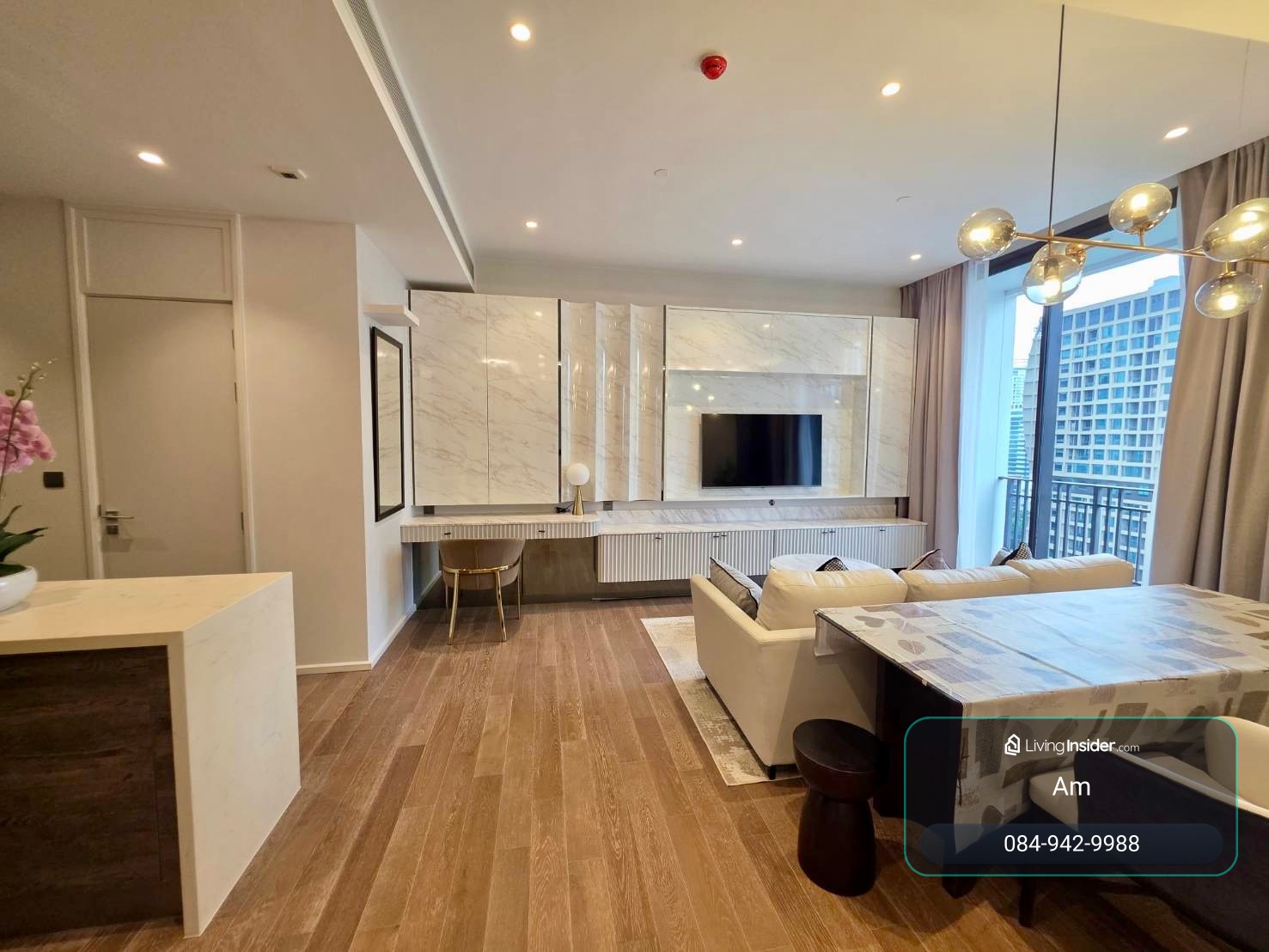 Muniq Langsuan: 86.01 sqm. 2bed 2.5bath  mid floor 130,000/mth no construction side Am: 0656199198 – รูปที่ 4