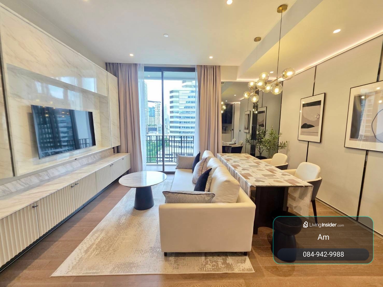 Muniq Langsuan: 86.01 sqm. 2bed 2.5bath  mid floor 130,000/mth no construction side Am: 0656199198 – รูปที่ 2