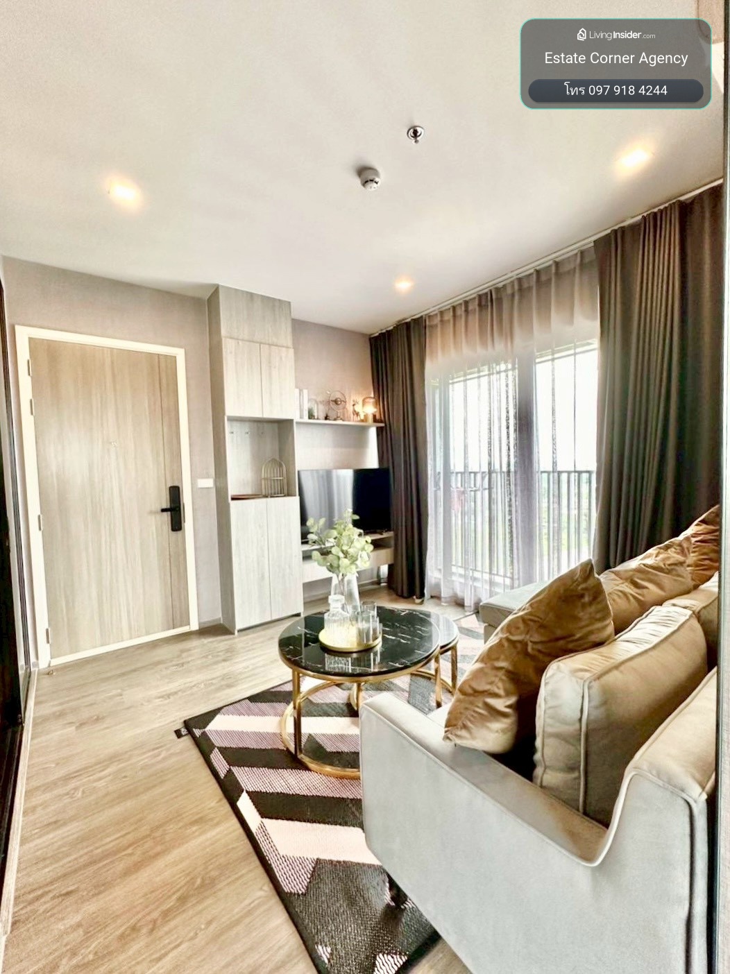 95181 - SALE!! คอนโด Notting Hill Rayong พร้อมอยู่ วิวสวย ชั้น 16 Noen Samli Underpass, Muang Rayong 16th Floor, 35 Sqm. 2 bedroom 1 bathroom – รูปที่ 3