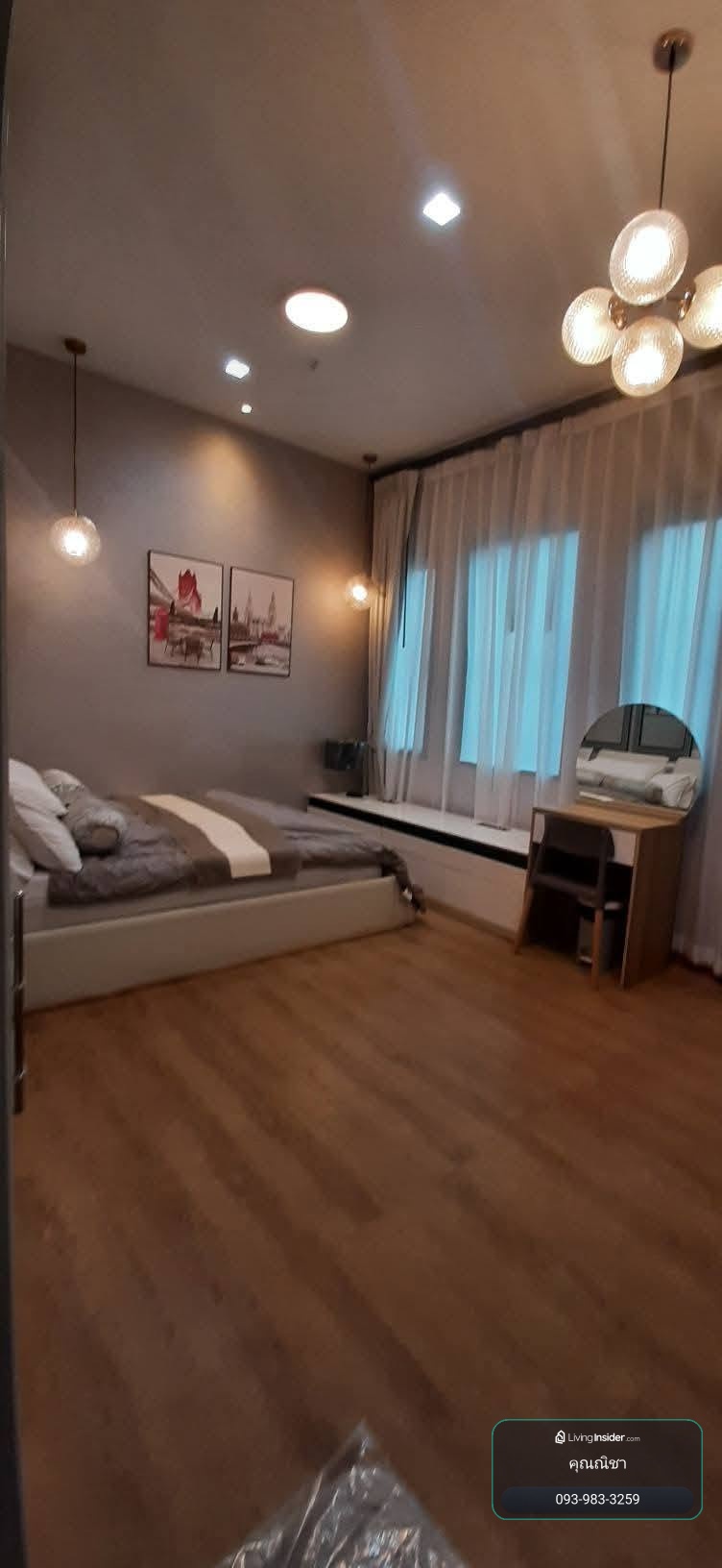HR3616 3-story townhome for rent, Igent Pattanakarn 99 (Eigen Pattanakarn), fully furnished, ready to move in, flexible promotion contract. Beautiful house in angelic condition Fully decorated – รูปที่ 2
