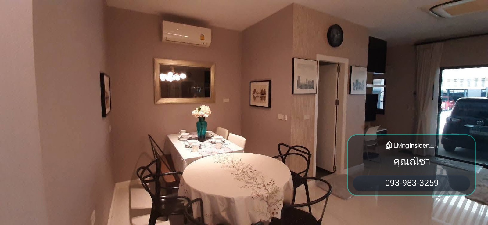 HR3616 3-story townhome for rent, Igent Pattanakarn 99 (Eigen Pattanakarn), fully furnished, ready to move in, flexible promotion contract. Beautiful house in angelic condition Fully decorated – รูปที่ 4