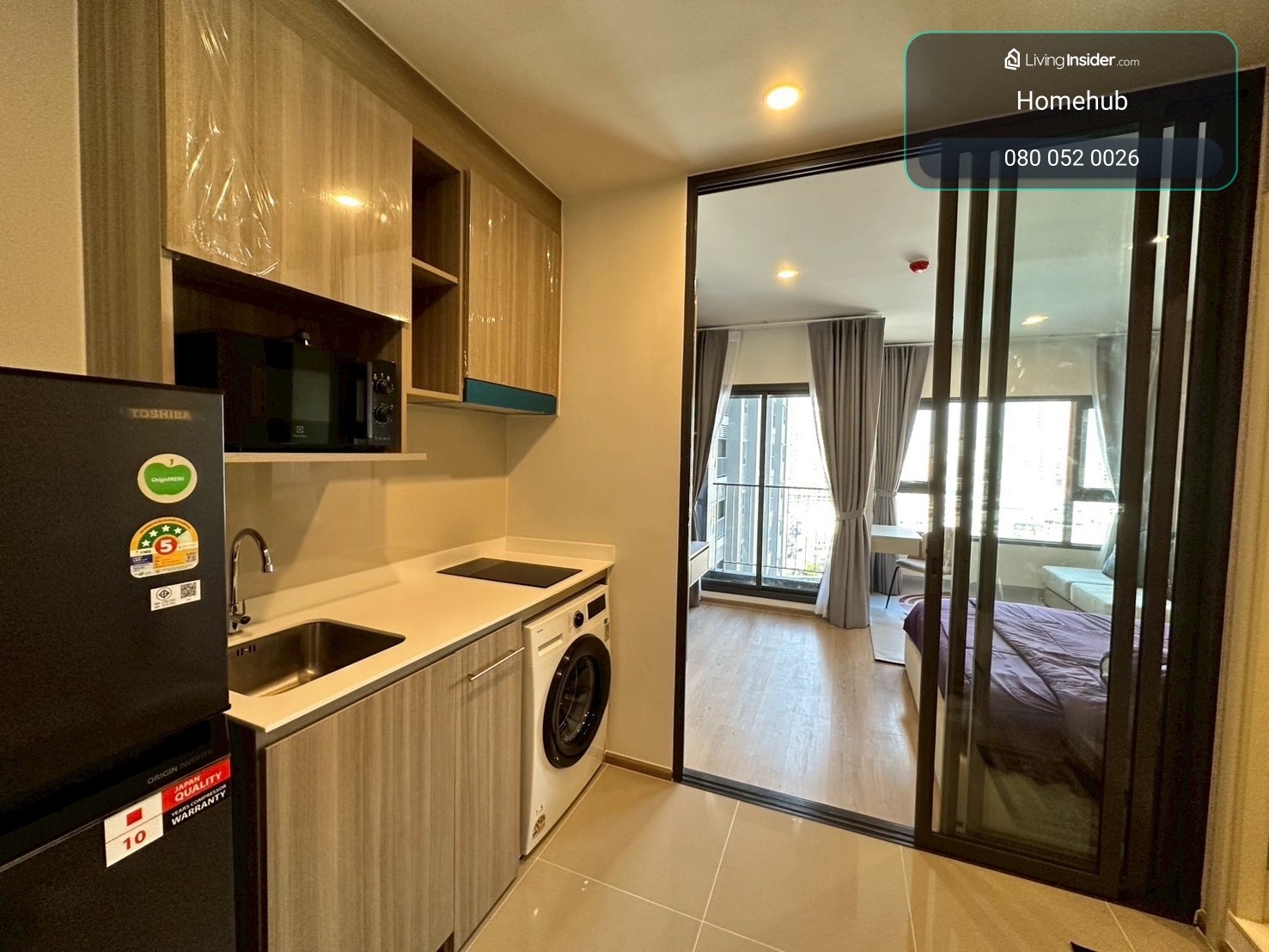 ห้องว่าง พร้อม เช่า ไลฟ์ พระราม 4 - อโศก Life Rama 4 - Asoke 1ห้องนอน – รูปที่ 4