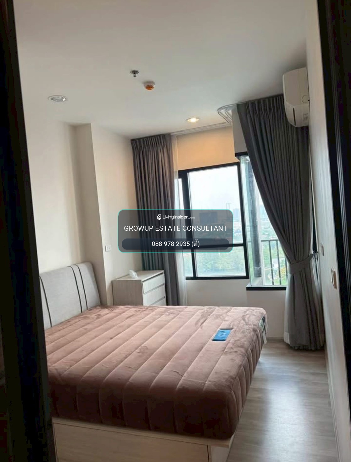 P-3069 🔥🔥 Wide, well-proportioned room for urgent rent! Condo Niche MONO Mega Space Bangna ready to move in. – รูปที่ 4