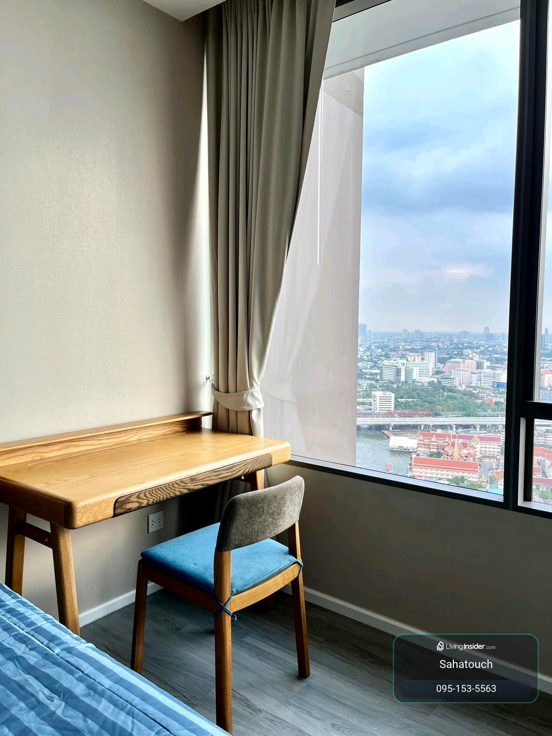 🌊 ให้เช่า 333 Riverside | 1 ห้องนอน ชั้นสูง วิวแม่น้ำโปร่งสวย พร้อมอยู่ | เพียง 26,000 บาท/เดือน – รูปที่ 4