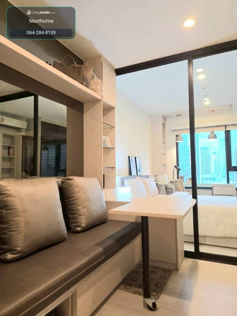 🔥For Rent Now🔥 Life Asoke, beautiful 30 sq.m. room on 12A floor, near MRT Phetchaburi and Airport Link. – รูปที่ 2
