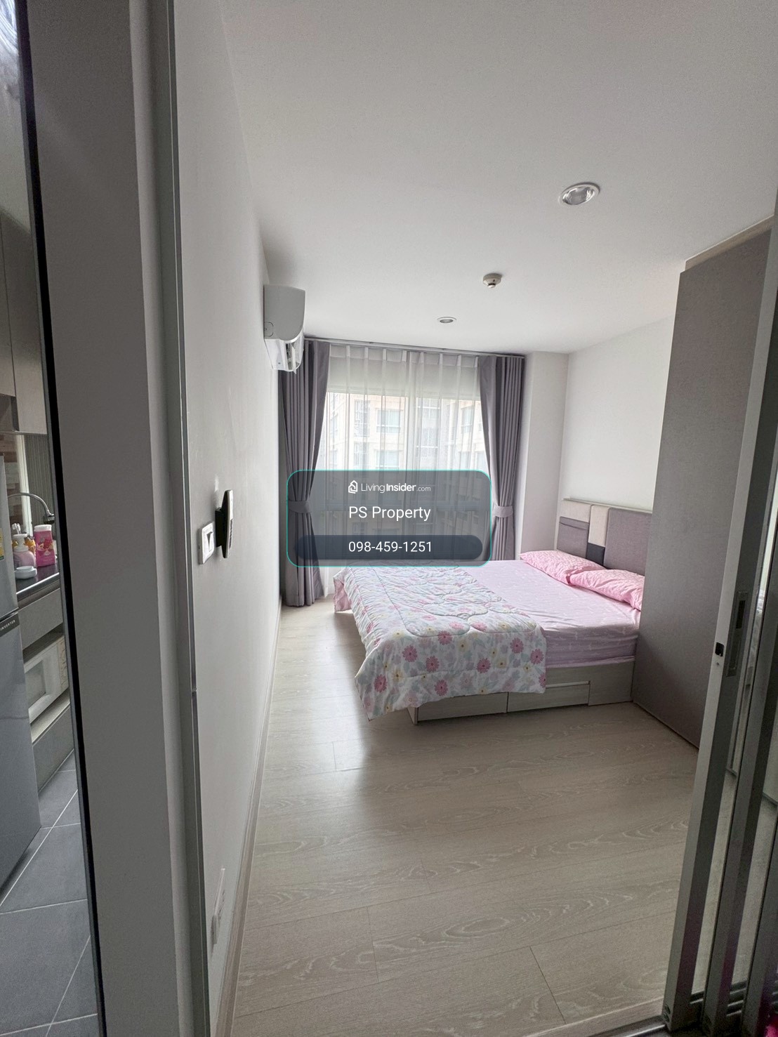 ให้เช่า 🔥 Niche id Sukhumvit 113 🔥 ห้องมุม พร้อมเข้าอยู่ เฟอร์ครบ ฟรี Wi-Fi ใกล้ BTS สำโรง – รูปที่ 3
