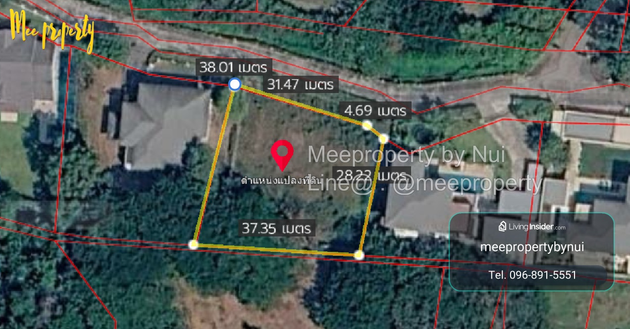 ขายที่ดินผืนสวย 318 ตร.ว. ติดสนามกอล์ฟ North Hill เชียงใหม่ 🌿อำเภอหางดง เชียงใหม่  ME-280 – รูปที่ 4