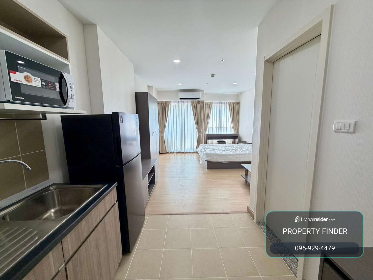 PFD-08793 ให้เช่าคอนโด ศุภาลัย เวอเรนด้า สุขุมวิท 117 (Supalai Veranda Sukhumvit 117) 1 ห้องนอน ขนาด 28 ตร.ม. แต่งครบพร้อมอยู่  ใกล้ BTS ปู่เจ้า 🏙️✨ – รูปที่ 3