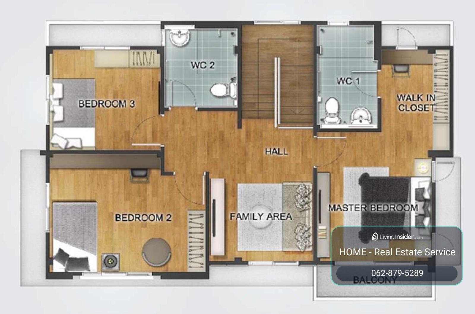 Life Bangkok Boulevard Ramintra 65 / 3 Bedrooms (FOR RENT) TAN904 – รูปที่ 3