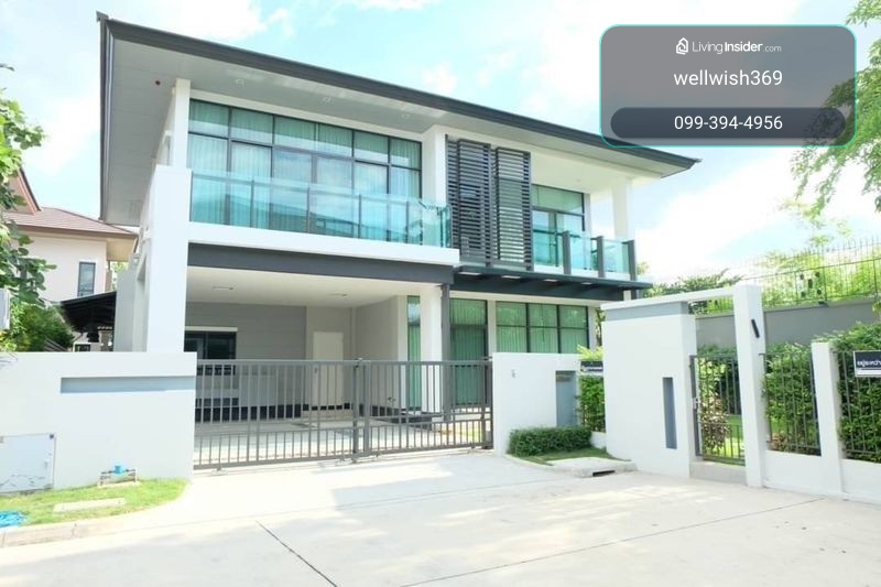 ให้เช่าบ้านเดี่ยวหลังมุม 2 ชั้น โครงการเศรษฐสิริ อ่อนนุช-ศรีนครินทร์ พร้อมเฟอร์นิเจอร์ครบทุกห้อง ใกล้ Airport Link บ้านทับช้าง ใกล้ทางด่วน – รูปที่ 2