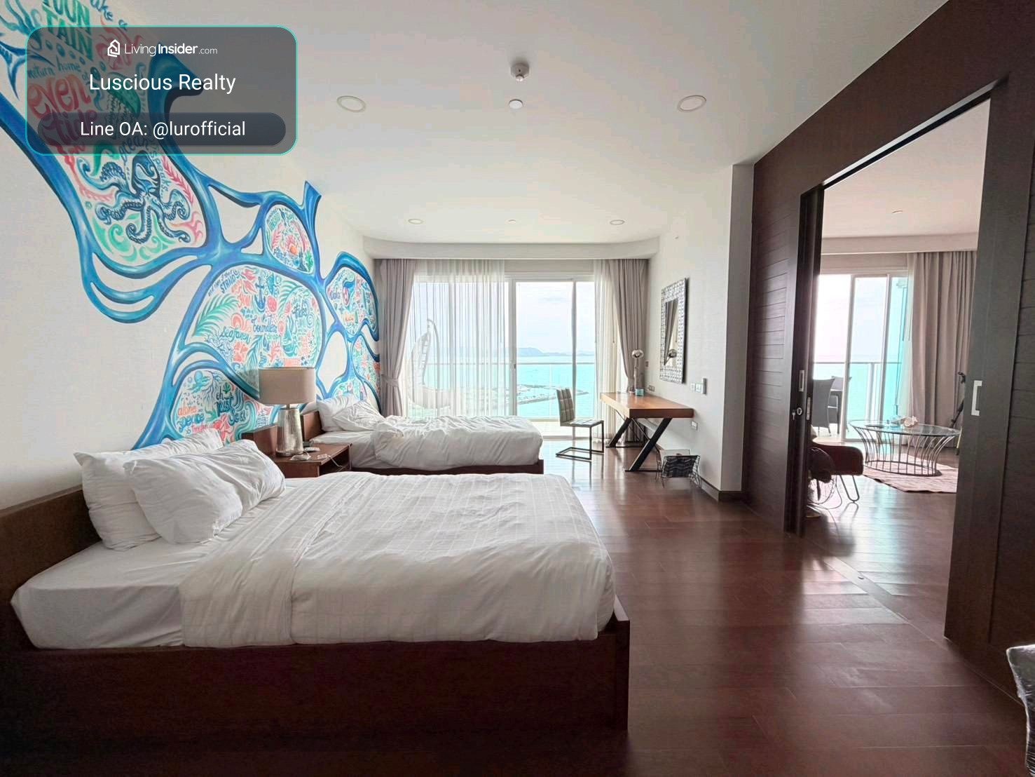 120 square meter ❤️ condominium for rent2 - Bedroom sea view residence Movenpick White Sand Beach  – รูปที่ 3