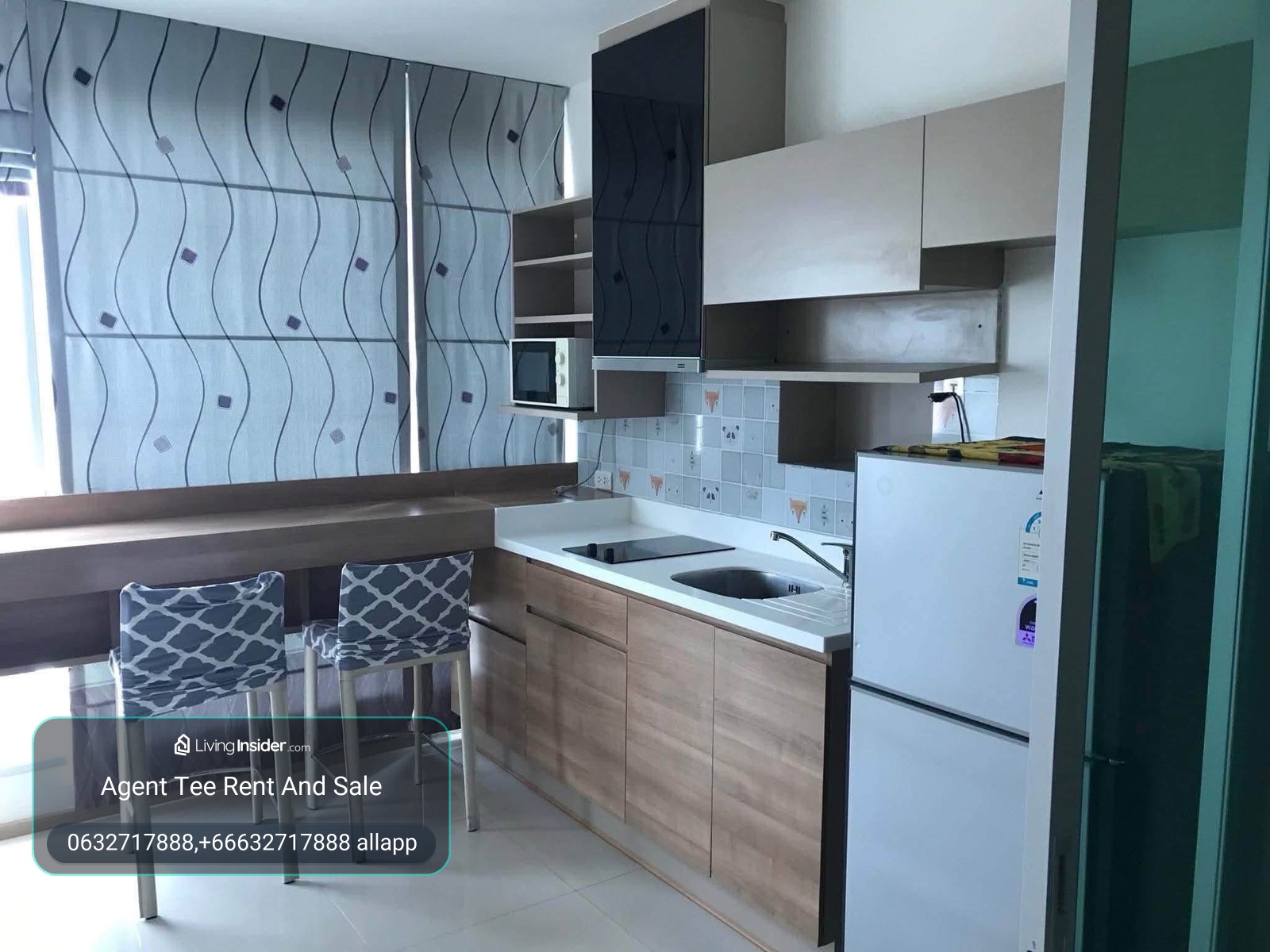 Rhythm Phahon Ari / Conner unit 45sqm 18,000bath /0632717888 linephone whatapp wechat – รูปที่ 3
