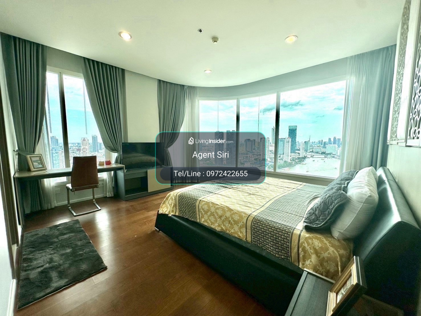 🔥For Rent🔥3b3b  🚩Menam Residence Condo  ✅Pls Call ✅+66972422655 – รูปที่ 3