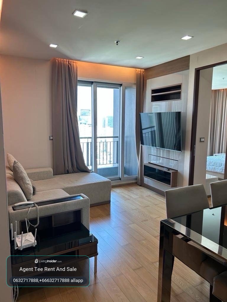 Address Asoke /Rent 39,999bath 2bed 65sqm very Hight Floor / 0632717888 linephone whatapp wechat – รูปที่ 3