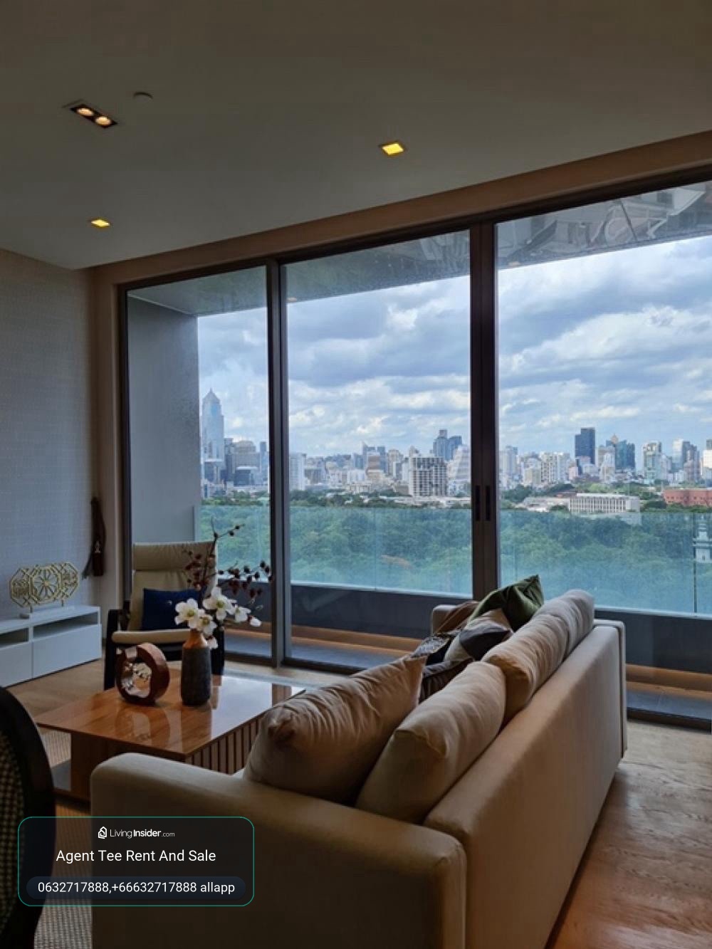Saladaeng One /2bed 138,000bath 114sqm Super Good View /0632717888 linephone wechat whatapp – รูปที่ 2