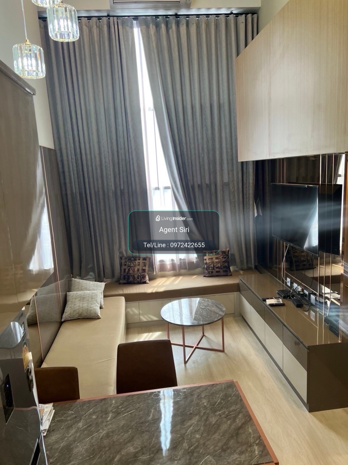 Duplex🔥For Rent🔥2b1b  🚩Knightbridge prime Sathorn Condo  ✅Pls Call ✅+66972422655 – รูปที่ 2
