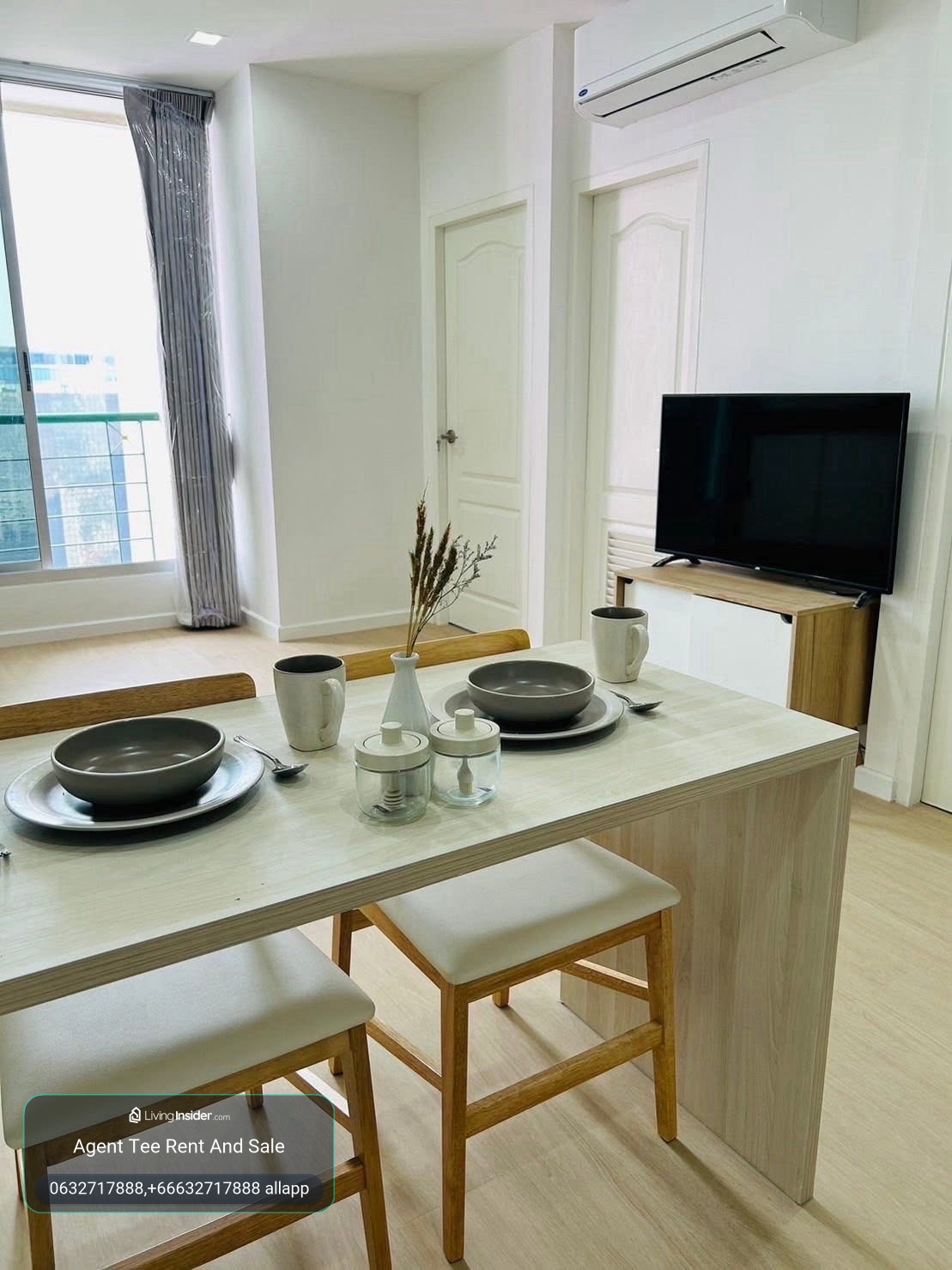 Sathorn House / Rent 25,000bath 2bed / Hight Floor / 0632717888 linephone whatapp wechat – รูปที่ 3