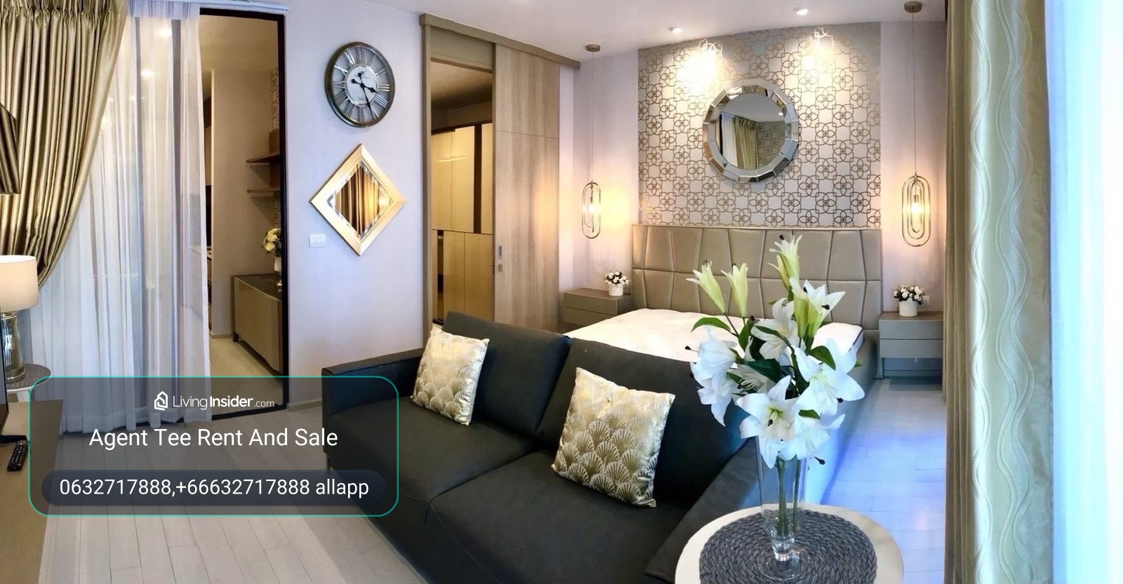 noble ploenchit / Rent 1bed 47sqm 38,000 bath / Have clip room / 0632717888 Linephone Whatapp wechat – รูปที่ 2