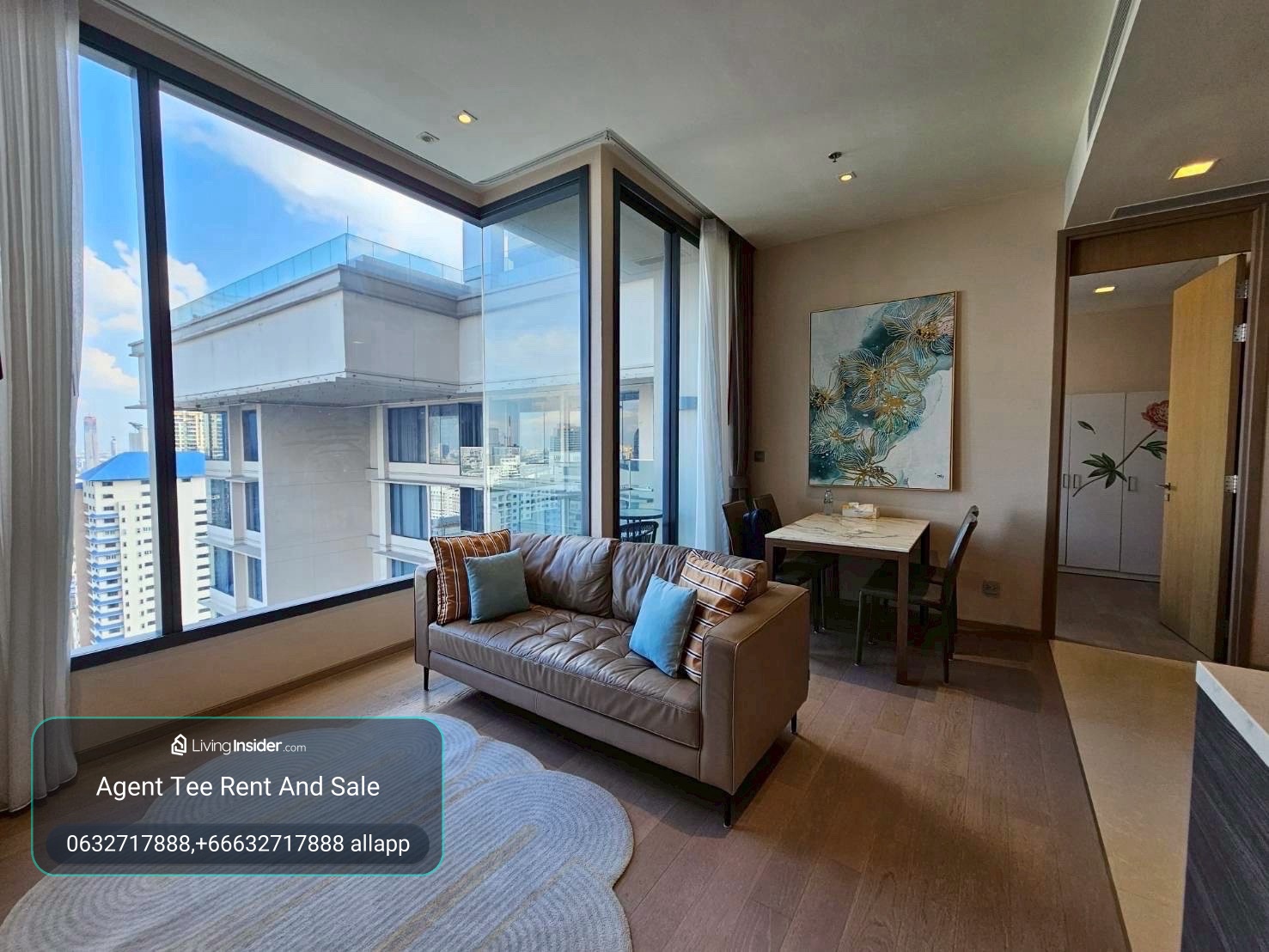 The Esse Asoke / Top Floor 2bed 75sqm / Rent 60k / 0632717888 Linephone Whatapp Wechat – รูปที่ 2
