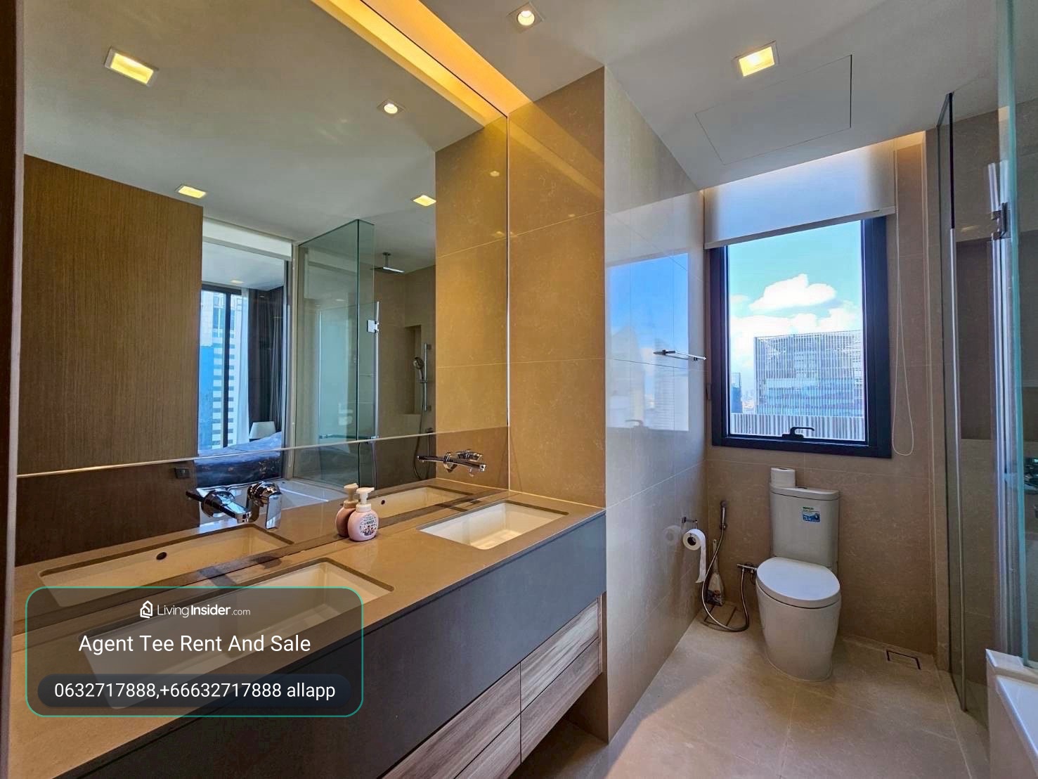 The Esse Asoke / Top Floor 2bed 75sqm / Rent 60k / 0632717888 Linephone Whatapp Wechat – รูปที่ 4