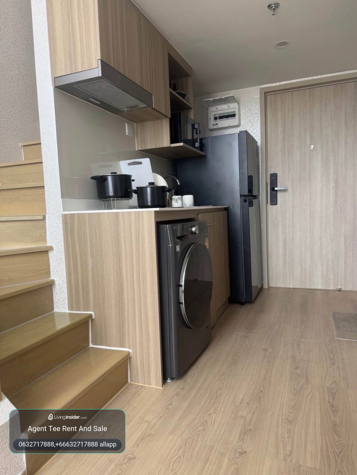 life rama 4 - asoke /Duplax 2bed 48sqm Hight F./ Rent 43,500bath / 0632717888 Linephone Whatapp Wechat – รูปที่ 4