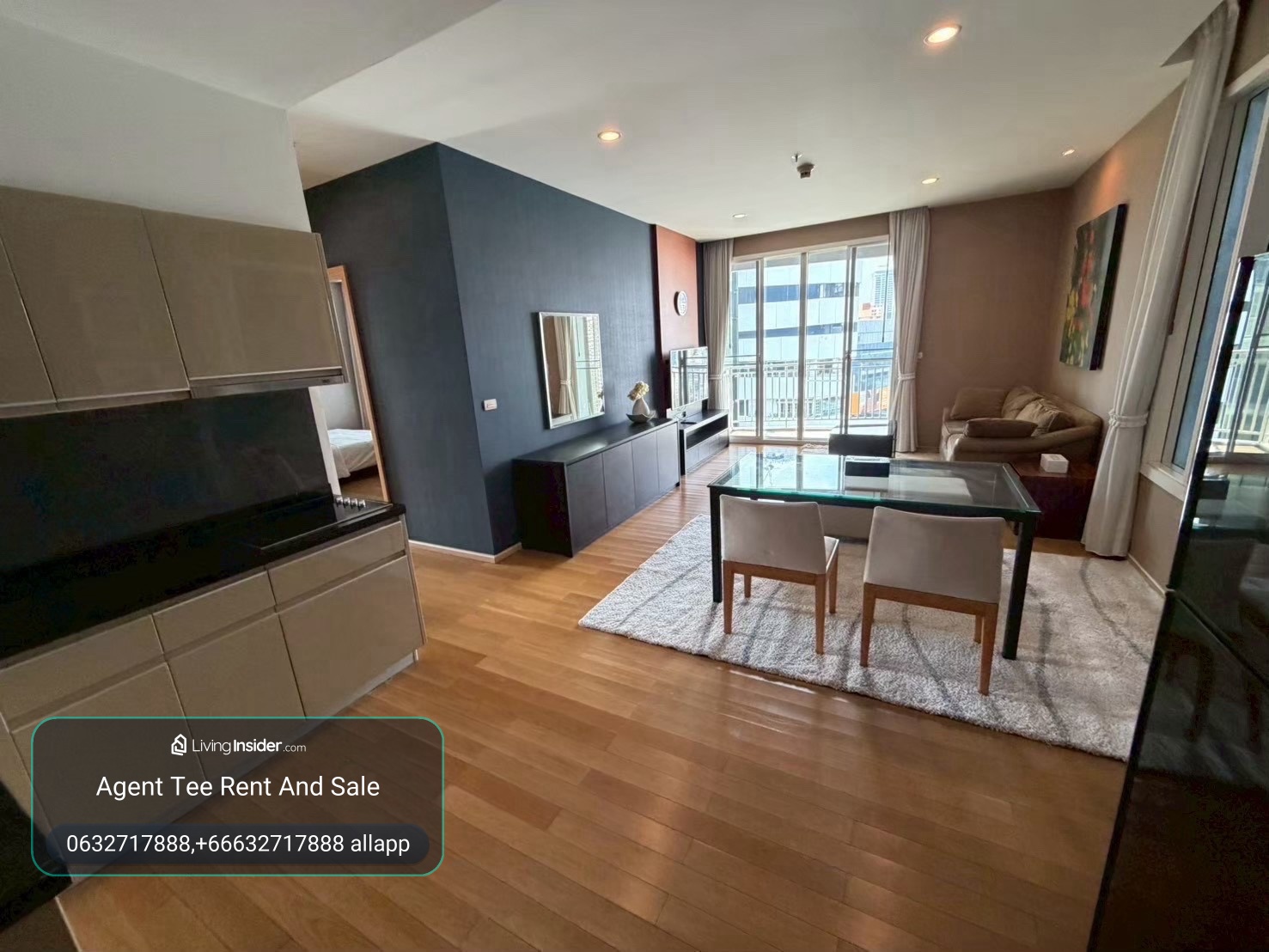 39 by sansiri / 2bed 77sqm Rent 50k / 0632717888 Linephone Whatapp Wechat – รูปที่ 2
