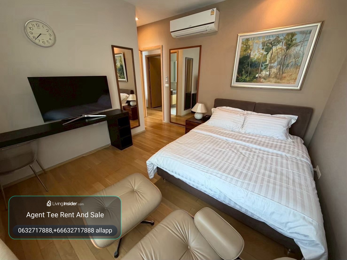 39 by sansiri / 2bed 77sqm Rent 50k / 0632717888 Linephone Whatapp Wechat – รูปที่ 3